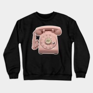 Vintage Retro 80s Rotary Telephone Crewneck Sweatshirt